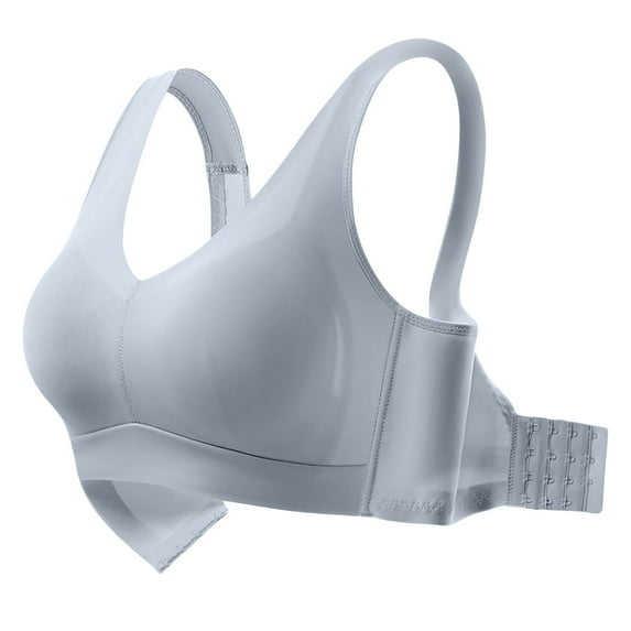 ylioge S-6X Sports Bras for Women Plus Size Lightweight Push Up Bralettes Wireless Solid Breathable Support Lifting Workout Underwear Bra