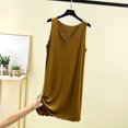 thumbnail image 1 of ylioge Sleeveless Nightgowns for Women 2025 Lightweight V Neck Sleepshirts Ladies Casual Solid Pullover Soft-Modal Loungewear Pajama Dresses, 1 of 3
