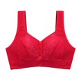 thumbnail image 1 of ylioge Sports Bras for Women Plus Size M-5X Front Closure No Underwire Push Up Bralettes Breathable Solid Full-Coverage Support Underwear Bra, 1 of 2