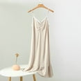 thumbnail image 1 of ylioge Summer Nightgowns for Women Spaghetti Strap Midi Pajama Dresses Ladies Lightweight Solid V Neck Soft-Modal Loungewear Sleepshirts, 1 of 7