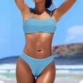 thumbnail image 1 of ylioge Swimsuits for Women Two Piece High Waisted Bikini Sets 2025 Push Up Tankini Tops Thongs Solid Color Summer Bathing Suits, 1 of 6
