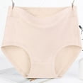 thumbnail image 1 of ylioge Underwear for Women Plus Size XL-6XL High Waisted Full Coverage Panties Ladies Casual Solid Stretchy Breathable Briefs, 1 of 4