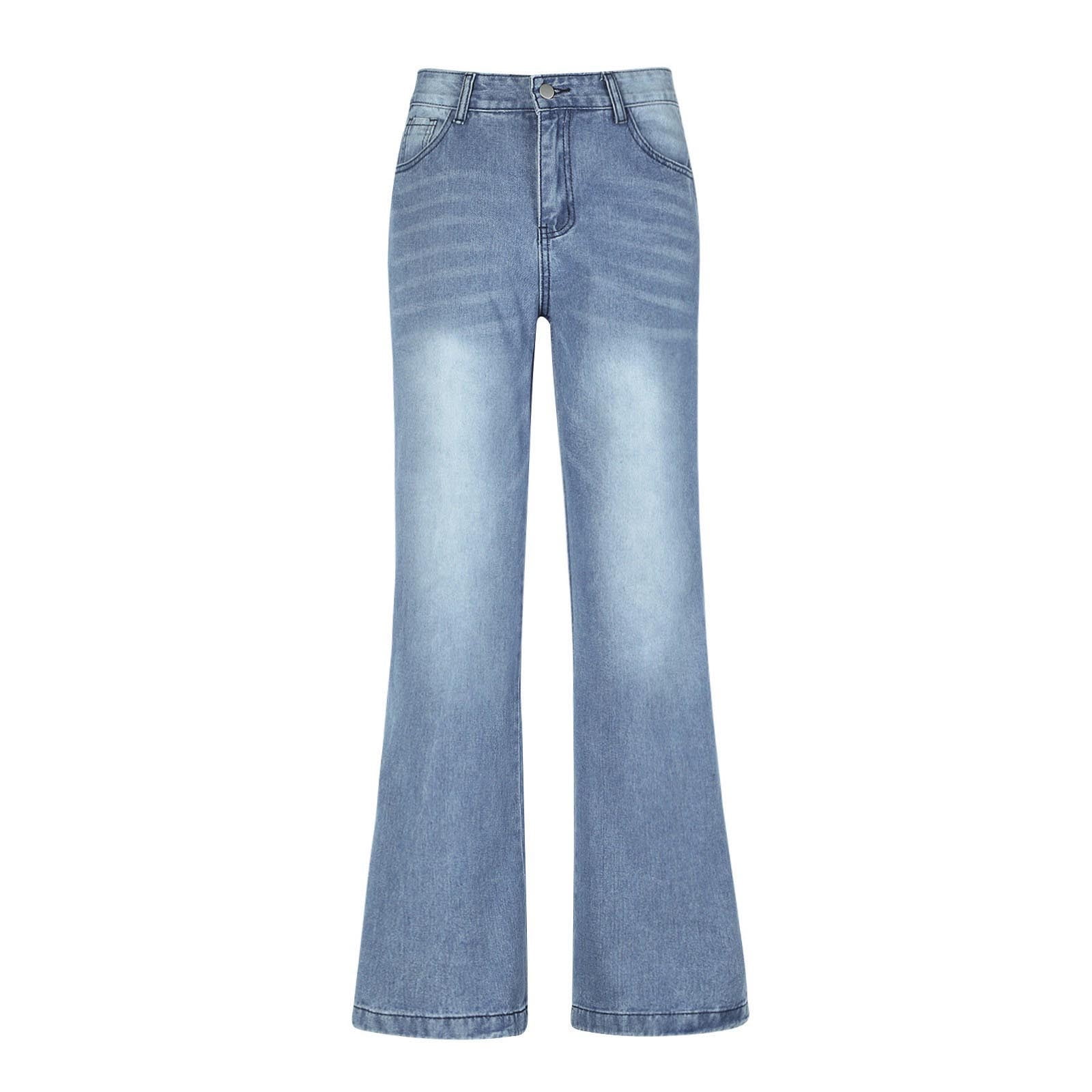 Baggy Jeans Damen Mit Weitem Bein & Hoher Taille – Bequem & Stylisch Im Y2K-Look