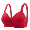 thumbnail image 1 of ylioge Wireless Bras for Women Plus Size M-4X Breathable Push Up Bralettes Ladies Casual Solid Color Full-Coverage Large Bust Underwear Bra, 1 of 4