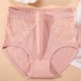 thumbnail image 1 of ylioge Womens Cotton-Underwear Panties Plus Size XL-6X High Waisted Briefs Ladies Lace Splice Stretchy Full Coverage Leakproof Brief, 1 of 3
