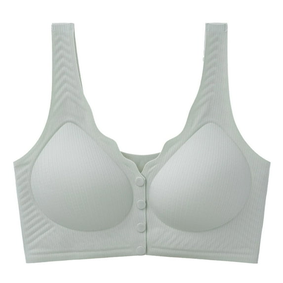 ylioge Womens Nursing Bras for Breastfeeding Front Closure Plus Size L-4X No Underwire Push Up Solid Color Lightweight Full-Coverage Underwear Bra