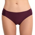 thumbnail image 1 of ylioge Womens Swimming Bottoms Summer Ladies Low Waisted Pleated Solid Color High-Cut Stretchy Bikini Bathing Thongs, 1 of 2