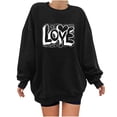 thumbnail image 1 of ylioge Womens Valentine's Day Sweatshirts Pullover Crewneck Tops Ladies Trendy Long Sleeve Loose Fit Graphic Sweatshirt Winter, 1 of 6