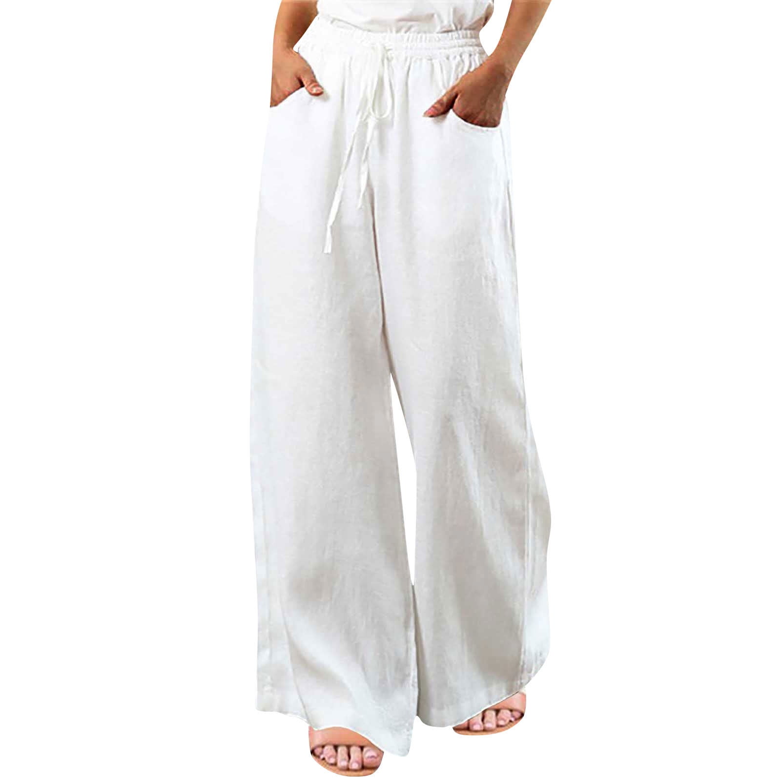 Bootcut linen best sale trousers