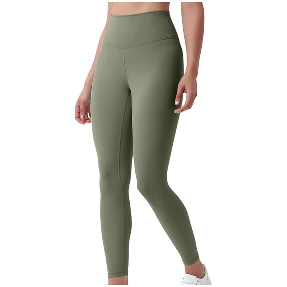 ylioge Womens Y2k Leggings Elastic High Waist Butt Lift Solid Color Gym Fitness Joggy Running Workout Capri Yoga Pants Trousers Fall