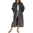 thumbnail image 1 of ylioge Zip Up Robes for Women Long Sleeve Fleece Bathrobes with Pockets and Mock Neck Casual Solid Thermal Warm Long Length Sleepwear Bath Robe Pajamas, 1 of 6