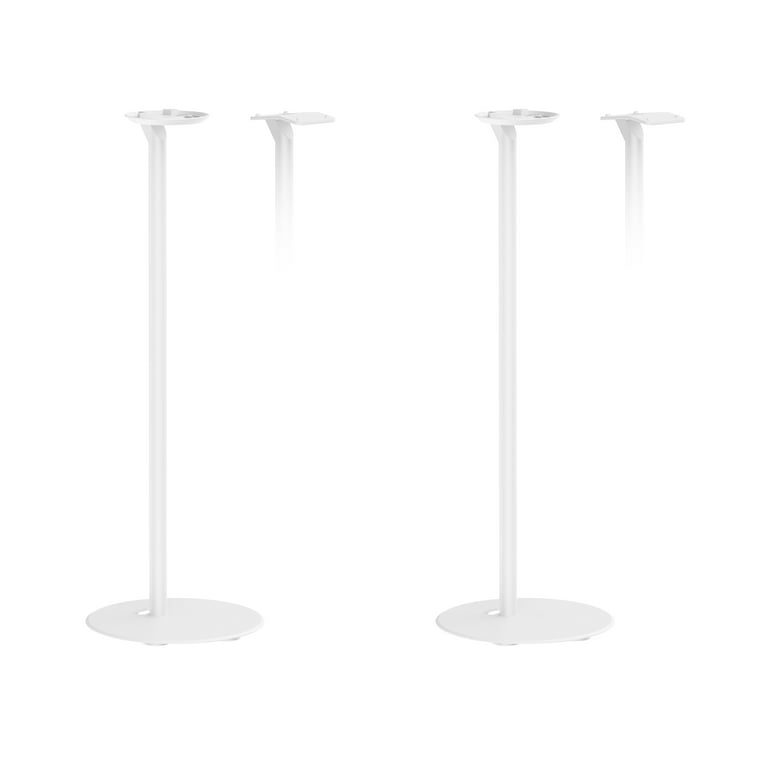 Floor Speaker Stands FLEXSON Floor Stand For Sonos Era 100 Speaker – White Pair | Optimal Height, Cable Management, Easy Assembly White Era 100 Stands
