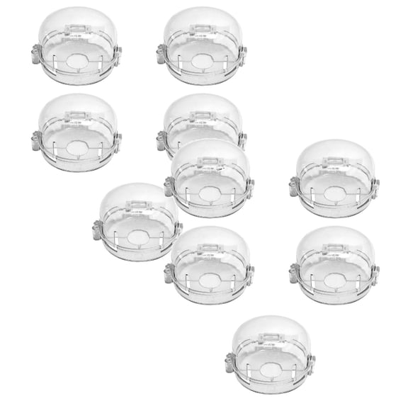 yocbz 10pcs Gas Stove Knob Locks, Oven Knob Covers for Child Safety, Protable Gas Stove Knob Covers, Gas Stove Child Safety Knob Locks Childproof Baby Proofing Oven Safety Lock No Tools Need