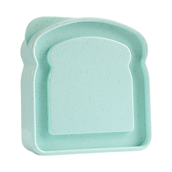 yocbz 1Pc Sandwich Containers, Sandwich Box Food Storage Toast Shape Holder for Lunch, Sandwich Keeper for Adults Prep Microwave Food Containers, Green