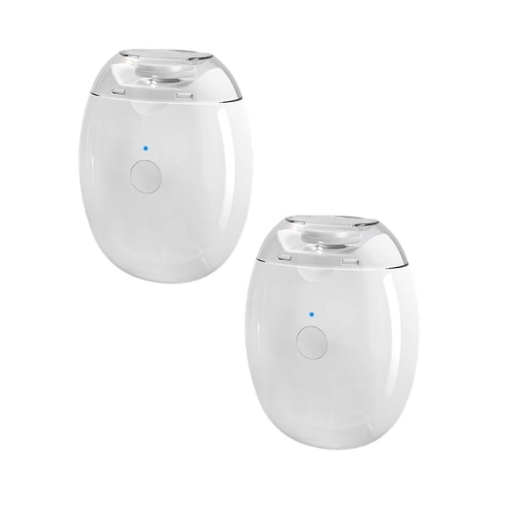 yocbz 2Pcs Automatic Nail Clipper with Led Light, File Nail Clip Storage Rechargeable Electric Nail Trimmer Polishe for Kids Seniors Thick Toenails Fingernail & More, B