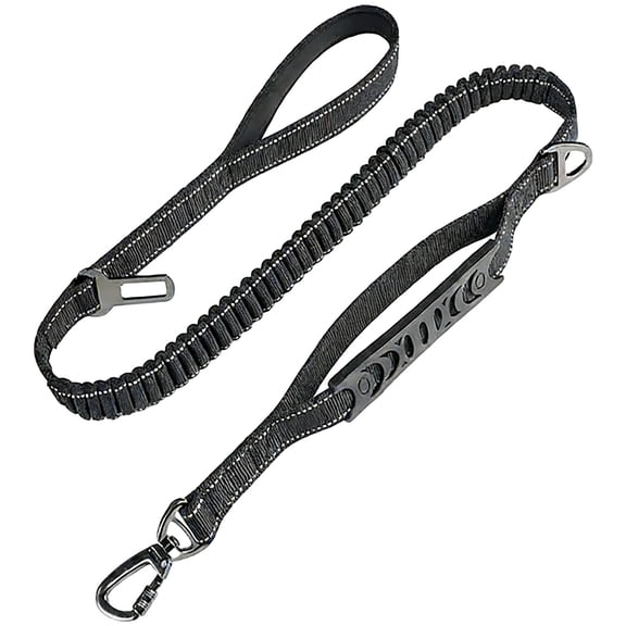 yocbz 4 FT Heavy Duty Dog Leash with 2 Comfortable Padded Handles, Traffic Handle & Advanced Easy Snap Hook, Reflective Walking Lead for Large, Medium & Small Breed Dogs, Cyan