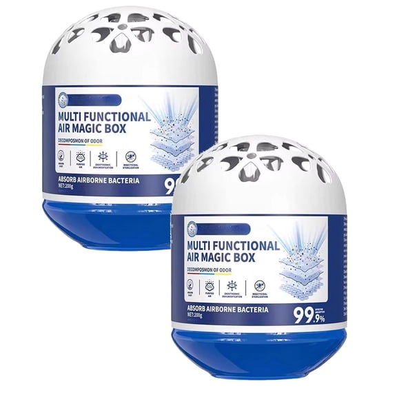 yocbz Air Magic Box - Indoor Air Purification Dust Removal Magic Box, Multi Functional Vacuum Automatic Dust-Collecting Box, -Based, No Electricity & Noise Long-Lasting Fresh for Any Room (2 Pack)