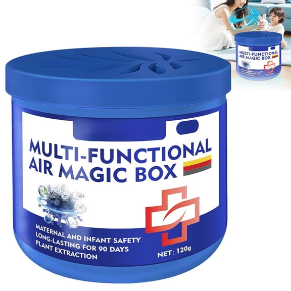 yocbz Air Magic Box, Multifunctional Air Magic Box Dust Cleaner, 120g Long-Lasting Air Freshener for Continuously Purifying the Air, For Home, Office, Bedroom, Pet Areas (1Pcs * 120g)