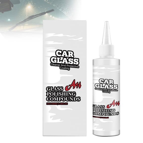 yocbz Auto Polish Liquid, Windshield Window Polishing Compound, Automotive Glass Cleaner, 100ml, for Headlights, Rearview Mirrors, Trucks, Suvs, and Car Window Repair Meticulous Restoration