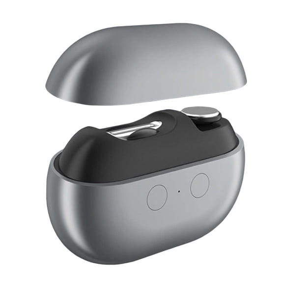 yocbz Automatic Nail Clipper, Electric Nail Trimmer Polisher, Fingernail Cutter with Light, 2 Speeds File Nails Clip Trimmer for Fingernail Toenail Grooming Polishing Home Office Travel (Black)