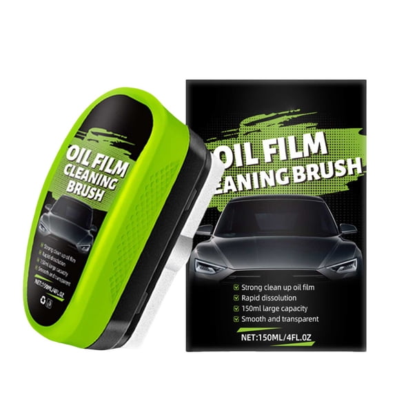 yocbz Automotive Oil Film Cleaning Brush, 2.0 Upgrade Clearvision Car Windshield Cleaner,Oil Film Cleaning Brush for Car Window, Clearvision Cars Windshield Cleaner Tool