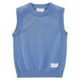 thumbnail image 1 of yocbz Baby Girl Cardigan Sweater Childrens Soft and Comfortable Knitted Thin Vest Boys and Girls Sweaters Light Blue,4-5 Years, 1 of 3