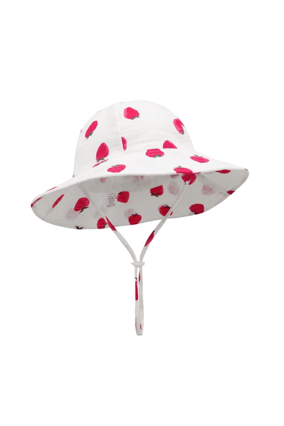 Baby Girl Hats Sunhat For Baby Newborn Baby Sun Hat Breathable Cotton Infant Bucket Cap Adjustable Wide Brim Summer Beach T,XS
