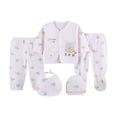 thumbnail image 1 of yocbz Baby Girl Outfit Set 5PCS New Born Baby Must Haves Going Home Outfit Baby Girl Yellow,0-3 Months, 1 of 7