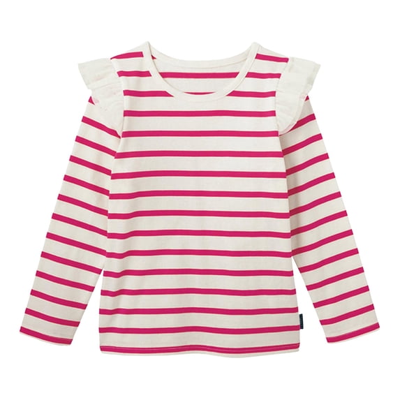 yocbz Baby Girls and Toddler Girls Long Sleeve Graphic T-Shirt Light Pink,8-10 Years