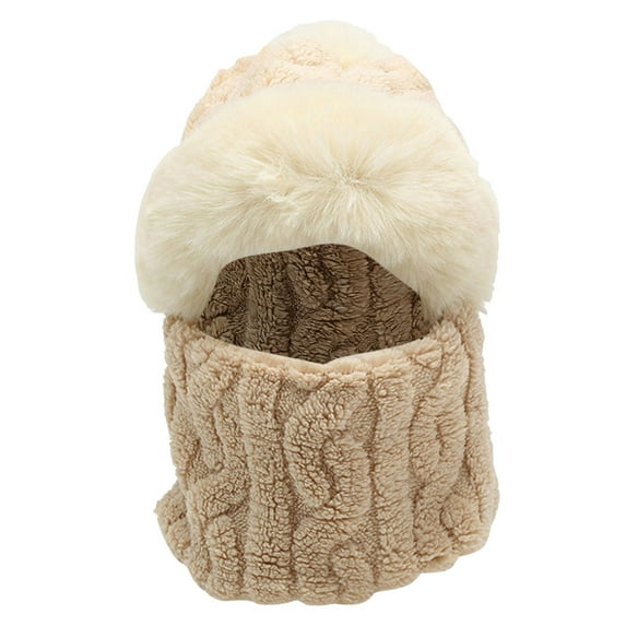 yocbz Balaclava Ski Mask for Women Men, Winter Fleece Wind-Resistant Warm Face Cover and Neck Warmer for Cycling Motorcycle Skiing Khaki Pink