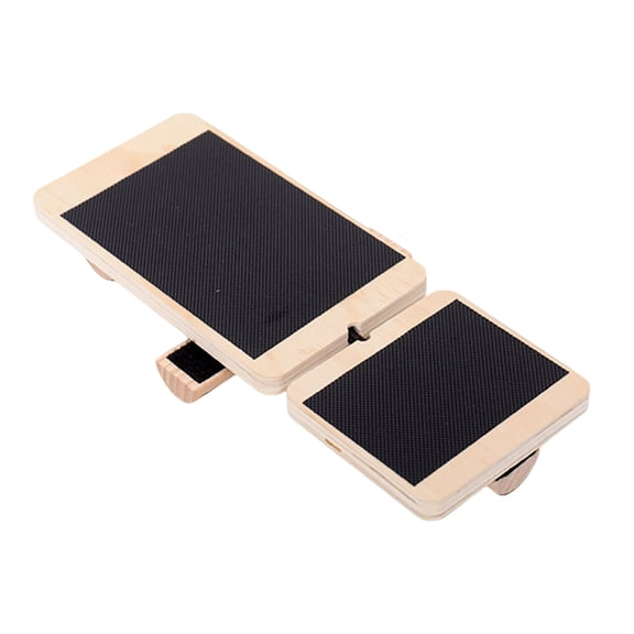 yocbz Balance Board Wobble Board for Adults and Kids - Anti-Slip Balance Board Physical Therapy,Balance Training,Posture Correction,Standing Desk Core Strength Wooden Balance Rocker Board, Square