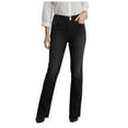 thumbnail image 1 of yocbz Barrel Jeans Women Wide Leg Jeans for Women Mid Waist Baggy Denim Washed Pants Black,Size for M, 1 of 8