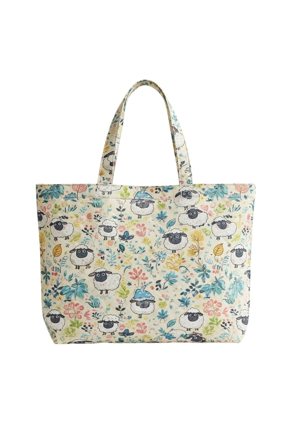 Beach Tote Bags Travel Totes Bag Shopping Zippered Tote for Women Foldable Waterproof Overnight Handbag, 15 x 12.2in(38 x 31cm, G)