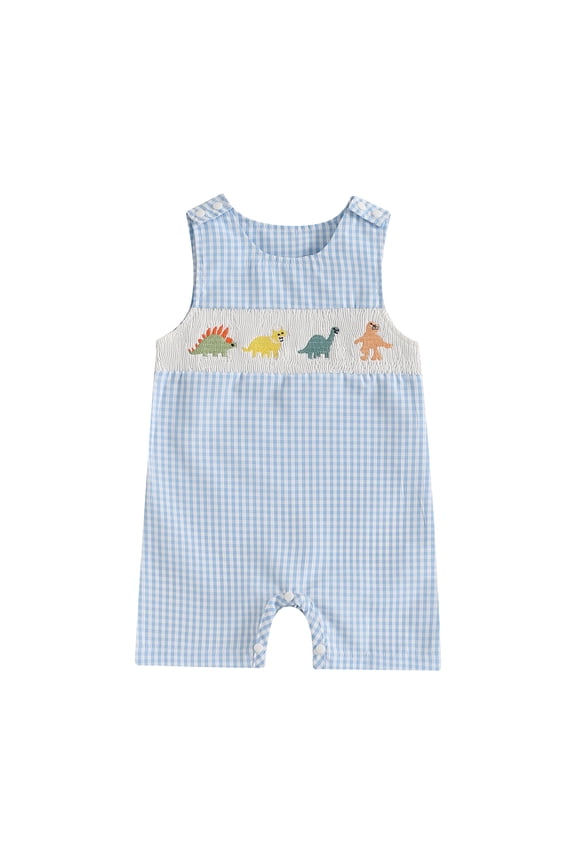 Boy Rompers Boy Infant Clothes Unisex Newborn Baby Boy Girl Summer Clothes Sleeveless Bubble Romper Jumpsuit Overall Shorts Infant Clothing Blue,3-6 Months