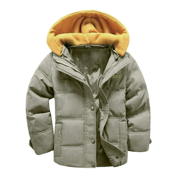 yocbz Boy's Winter Coat Windproof Puffer Jacket Lightweight Outerwear Jacket Toddler Coats & Jackets Army Green,7-8 Years