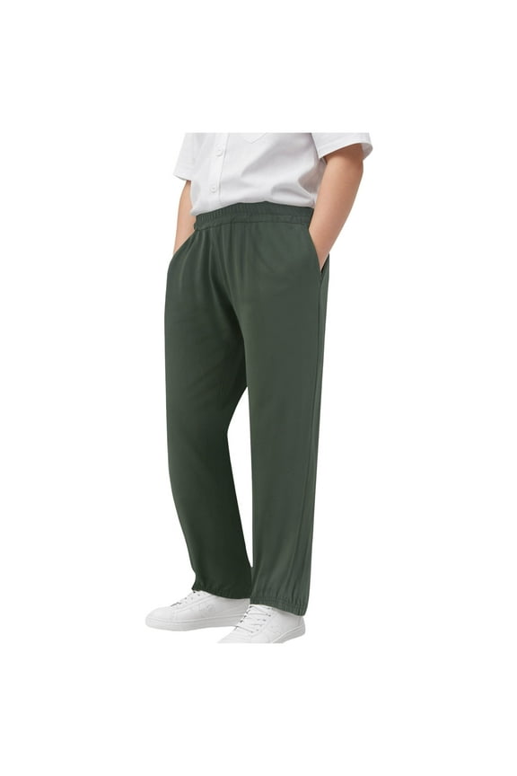 Boys' Athletic Performance Pants Boys Pants Thin Boys Sports Trousers Childrens Pants Dark Gray,5-6 Years