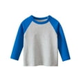 thumbnail image 1 of yocbz Boys T Shirts Boys Long Sleeve Shirts Girls Cotton Crewneck T-Shirts Toddler Basic Soft Tees Top for Little Big Kid Grey,Size for 3-4 Years, 1 of 2