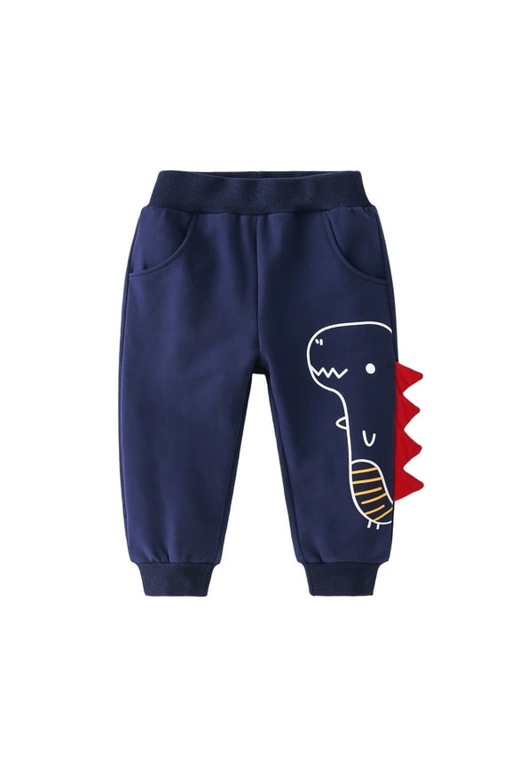 Cargo Pants for Boys Boys Cargo Joggers Pants Casual Jogging Trousers Bottom for Kids Navy,Size for 5-6 Years