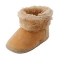 thumbnail image 1 of yocbz Cowgirl Boots for Girls Baby Boy Girl Boots Shoes Winter Snow Bowknot Soft Sole Warm Prewalker Booties Holiday Footwear Khaki,Size for US 5, 1 of 9