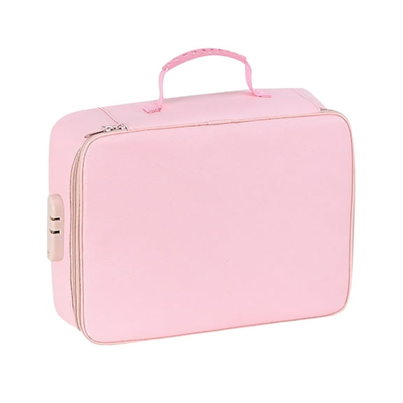 yocbz File Folders, Waterproof Portable Fireproof Document Box with Handle Zipper and Lock,Important Document Organizer,Safe Expanding File Folder for Business Office Receipt Letter A4 Files (Pink)