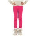 thumbnail image 1 of yocbz Girls Fleece Lined Leggings Winter Thermal Warm Clothes Running Thick Pants Cold Weather for Kids 18-24 Months,Size for Hot Pink, 1 of 7