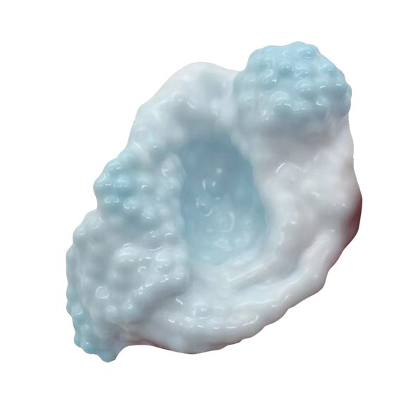 yocbz Handmade Stress Ball Maker Kit - Slow Rebound Sensory Squeeze Balls for Anxiety Relief & Focus - Sand Filled Crunchy Squishy Balls for Adults - Portable Desktop Stress Relief Toys (Blue)