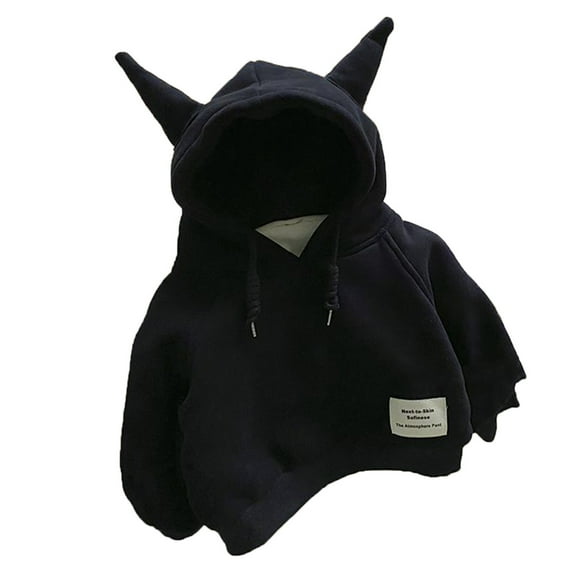 yocbz Hoodie Teen Boy Kids Hoodies for Boys Pullover Hooded Toddler Sweatshirt Black,Size for 3-4 Years