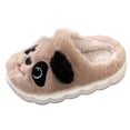thumbnail image 1 of yocbz Kids Slippers Boys Toddler Winter Slippers Soft Indoor Slippers for Girls & Boys Brown,Size for US 3.5, 1 of 8