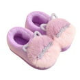 thumbnail image 1 of yocbz Kids Slippers Girls Baby Girls' and Boy's House Slippers with Non-Slip Rubber Purple,Size for US 1.5, 1 of 7