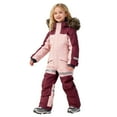 thumbnail image 1 of yocbz Kids Snow Romper Toddler Snow Suits Boys Girls Hooded Jacket & Ski Bib Pants Set Baby Snowsuit Coat Infant Winter Jumpsuit Pink,Size for 6-7 Years, 1 of 9