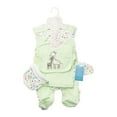thumbnail image 1 of yocbz Newborn Boy Outfit Set 8PCS 2 jumpsuit+long sleeve Tops+short sleeve Tops+Pants+Bib+Hat+Sock Shoes Green,6-9 Months, 1 of 4