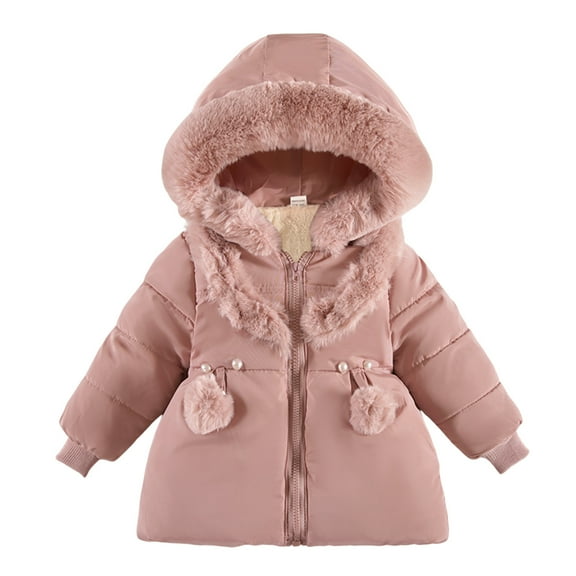yocbz Girl Winter Coat Baby Boys Girls Winter Coat Outwear Jacket Warm Clothes Hooded Red,Size for 18-24 Months