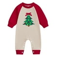 thumbnail image 1 of yocbz Newborn Santa Outfit Boy Newborn Infant Baby Boy My 1st Christmas Clothes Rompers Plaid Jumpsuit Overalls Outfits Beige,Size for 3-6 Months, 1 of 8