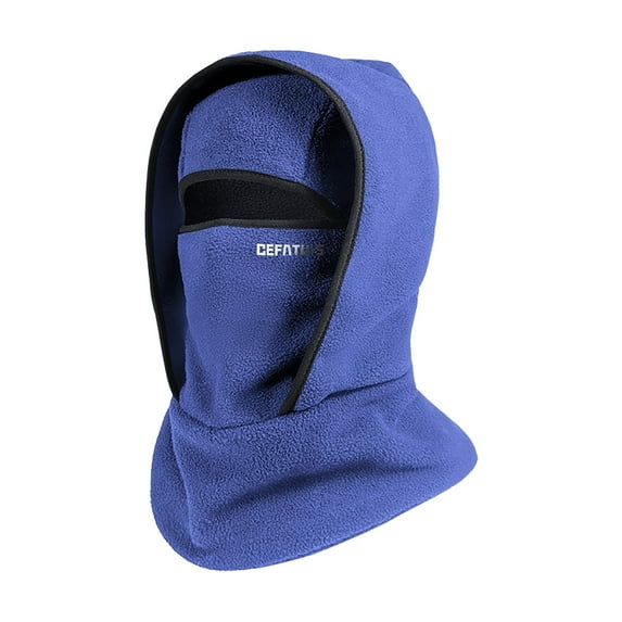 yocbz Outdoor Winter Warm Hat Neckband Integrated Cycling Ski Mask for Men Women Fleece Face Head Neck Cover Windproof (Blue)